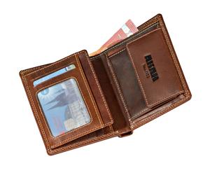Akah Leder Portemonnaie Big Five Hochformat
