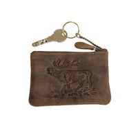 Akah Leder-Schlüsseletui mit Hirsch