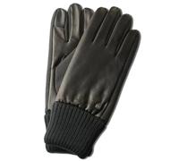 AKAROA ESTD 2019 Lederhandschuhe VAL für Damen und Herren, Touchscreen Funktion, italienisches Leder, Thinsulate Thermo Futter, Stretcheinsätze aus Softshell, Strickstulpe, 9 Größen