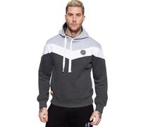 Akito Tanaka Herren Kapuzen Sweater Triple Tone grau S