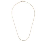 Akitsune Magnas Kette 60cm lang | 3 mm breit | Figaro Herren-Halskette Frauen Edelstahl Karabiner - Gold