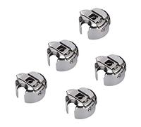 AKLOSIPY 5 Stück Industrielle Metall-Spulenkapseln für Nähmaschinen, Stickspulenhalter für Frontlader-Anwendungen