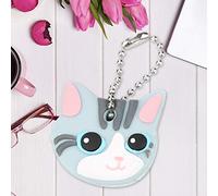 AKLOSIPY Niedlicher Schlüsselanhänger mit Welpen-Mops-Katze, Schlüsselanhänger, Unisex, Ideal für Freunde und Liebhaber