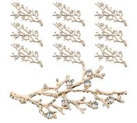 AKOOSY 10 Stück Strass Ornamente aus Zinklegierung Glänzende Strasssteine für Selbstgemacht Bastelarbeiten Schmuck Hochzeitsdeko und Handyzubehör