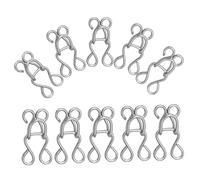 AKOOSY 100 Stück Metallhaken und Ösenverschluss für Nähprojekte Unsichtbare Haken für Bhs Kleider Röcke und Hosen Praktische Nähzubehörteile für DIY Handarbeiten