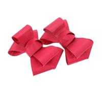 AKOOSY 2 Stück Elegante Schleifen Schuhclips Abnehmbare Dekorative Schuhschmuck Accessoires für Damen Vielseitige Bow Clips für Hochzeit Pumps Sneaker Klassische Rote Schleifen Modische