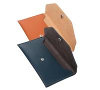 AKOOSY 2 Stück Mini Geldbeutel Pu-leder Geldumschläge Portemonnaie für Finanzplanung Budget Organizer Cash Pouch Tragbar Kompakt für Damen und Reisen in Braun und Grün