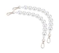 AKOOSY 2 Stück Perlen taschenträger Kurze Henkel Ersatzkette Langlebiger Handtaschenriemen mit Hellgoldener Schnalle Modische DIY Schultertaschengurte Vielseitig für Umhängetasche und