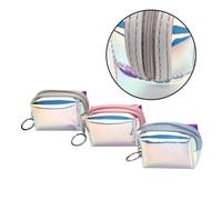 AKOOSY 3 Stück Kleine Bunte Geldbörsen aus Umweltfreundlichem Material Kreative Damen Aufbewahrungstaschen mit Transparentem Design Praktische Handtaschen für Alltag und Zufällige Farbe