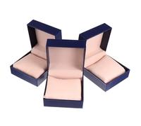 AKOOSY 3Er-Packung Uhrenbox betrachten Uhrenhalter für Herren Sehen Sie sich die Anzeigekoffer an Beobachten Sie den Fall groß Geschenkbox Aufbewahrungsbox für Schmuck Papier Blau