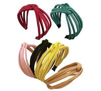 AKOOSY 6 Stück pack Braut Haarband Stirnband Sport Damen aus Dehnbarem Gewebe Praktisches und Elegantes Haarbänder für Hochzeit und Alltag