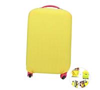 AKOOSY Elastische Kofferabdeckung Für 26-30 Zoll Gepäck Dehnbarer Und Schützender Trolley Gepäckschutz in Gelb Staub Und Kratzfest Mit Griffzugang Für Reisen