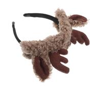 AKOOSY Rentiergeweih-stirnband Aus Plüsch Und Stoff Hirschhorn-stirnband Für Erwachsene Haar-accessoire Für Feiertage Themen-events Und Kostüm-partys Flauschiges Stirnband Für Winterdekor