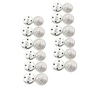 AKOOSY Runde Nähknöpfe 30 Stück aus Metall in Kupfer für Kleidung Taschen Jeanshosen und Trachten mit Vielseitiger Anwendung und Drei Größen