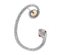 AKOOSY Schlangen-ohrring Ohrklemme aus Modischem Geometrisches Design kein Piercing Erforderlich Leichter Clip für Linkes Ohr Stilvolle und Bequeme Ohrmanschette für Damen