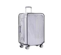 AKOOSY Transparente Kofferschutzhülle 30 Zoll aus PVC Staubdicht und Kratzfest mit Selbstklebeband für Reise und Trolleykoffer