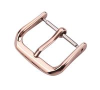 AKOUFAL Edelstahl Armband mit polierter Metallschnalle 16mm 18mm 20mm 22mm Uhrenzubehör