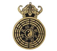 Akozon Feng Shui Bagua-Anhänger „Heim und Viel Glück“ - Bagua-Anhänger mit Messingmotiv, Klein, Tragbar, Dekorativ, Feng Shui-Dekoration, Einweihungsgeschenke