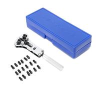 Akozon Uhrenreparaturwerkzeug mit Schraubenschlüssel, Öffner, Entferner Zum Einschrauben von Gehäusen - Uhrenzubehör aus Edelstahl