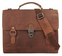 Aktentasche BODENSCHATZ "BODENSCHATZ Herren, Damen Aktentasche echt Leder", Gr. B/H/T: 36cm x 32cm x 9cm onesize, cognac, Leder, Strukturmuster, Taschen, echt Leder (75792406-0) cognac