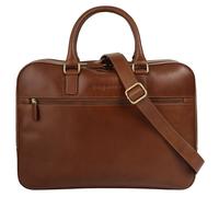 Aktentasche BUGATTI "REMO", Damen, Gr. B/H/T: 40cm x 29cm x 9cm onesize, braun (cognac), Leder, leicht glänzend, unifarben, Taschen, echt Leder (15814350-0) cognac