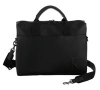 Aktentasche CALVIN KLEIN "BOLD CK COMMUTER", Gr. B/H/T: 36cm x 27,5cm x 7cm, schwarz, Lederimitat, Taschen, Umhängetasche, Businesstasche, Arbeitstasche (50621842-0) schwarz