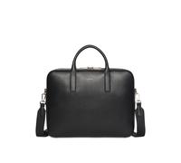 Aktentasche CALVIN KLEIN "RAISED COMMUTER", Gr. B/H/T: 36cm x 28,5cm x 7cm, schwarz, Lederimitat, unifarben, Taschen, Unisex Businesstasche, Laptoptasche, Umhängetasche mit Logoschriftzug (13167214-0)