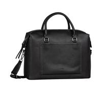 Aktentasche GABOR "Emine", Damen, Gr. B/H/T: 39cm x 28,5cm x 14cm, schwarz, Lederimitat, Taschen, Damen Laptoptasche mit Logoschriftzug (86074702-0) schwarz