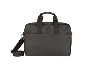 Aktentasche JOOP "dinamico pandion briefbag mhz", Herren, Gr. B/H/T: 40cm x 29cm x 10cm, grau (schwarz), Lederimitat, Taschen, Laptoptasche, Geschäftstasche mit Logoschriftzug (44629907-0) schwarz