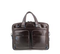 Aktentasche mit doppelter Tasche Blue Square - Farb-Varianten: Dunkel Braun