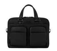 Aktentasche mit zwei Griffen und doppelter Tasche Piquadro Modus Special, schwarz - Farb-Varianten: Schwarz