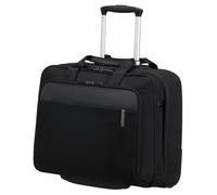 Aktentasche SAMSONITE "EVOSIGHT 17,3'' mit Rollen", Damen, Gr. B/H/T: 46cm x 37cm x 21,5cm, schwarz, Polyester, unifarben, Taschen, Businesstasche mit Rollen und Teleskopstange Trolleyaufstecksystem (