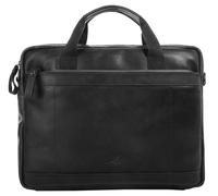 Aktentasche SANSIBAR, Damen, Gr. B/H/T: 37cm x 30cm x 9cm onesize, schwarz, Leder, gepflegt, Taschen, echt Leder (96249532-0) schwarz