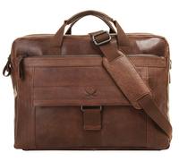 Aktentasche SANSIBAR, Damen, Gr. B/H/T: 42cm x 30cm x 13cm onesize, braun, Leder, vintage, Taschen Aktentasche, echt Leder (82191106-0)
