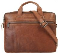 Aktentasche SPIKES & SPARROW, Damen, Gr. B/H/T: 39cm x 31cm x 9cm onesize, braun (cognac), Leder, vintage, Taschen Aktentasche, echt Leder (29875127-0)