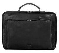 Aktentasche SPIKES & SPARROW, Damen, Gr. B/H/T: 40cm x 29cm x 6cm onesize, schwarz, Leder, vintage, Taschen Aktentasche, echt Leder (55992338-0)