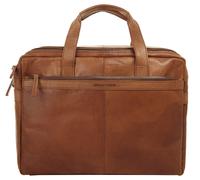 Aktentasche SPIKES & SPARROW "SPIKES & SPARROW Damen, Herren Aktentasche echt Leder", Gr. B/H/T: 40cm x 29cm x 10cm onesize, braun (cognac), Leder, beschichtet, glänzend, Taschen, echt Leder (75213865