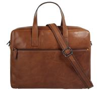 Aktentasche X-ZONE, Damen, Gr. B/H/T: 37cm x 27cm x 8cm onesize, braun, Leder, unifarben, Taschen, echt Leder (98935627-0) braun