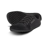 leguano aktiv lavaschwarz Barfußschuhe Sneaker schwarze Sohle | 39