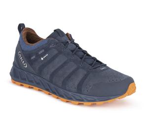 AKU Alltag-Travelschuhe Rapida Evo GTX (Suede Leder, wasserdicht) blau/orange Herren, Größe Euro (US) 42 (8,5)