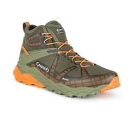 Aku Wanderschuhe Flyrock Mid Gore-Tex wasserdicht Herren Militärgrün/Orange Größe 42