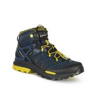 AKU Wanderschuhe Rocket Mid GTX (Fast-Hiking, wasserdicht) blau/gelb Herren, Größe Euro (US) 47 (12,5)