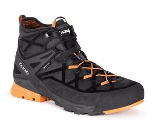 AKU Wanderschuhe Rock DFS Mid GTX (Zustieg, wasserdicht) schwarz/orange Herren, Größe Euro (US) 45 (11)