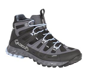 AKU Wanderschuhe Selvatica MID GTX (wasserdicht) grau/schwarz/hellblau Damen, Größe Euro (US) 39,5 (8)