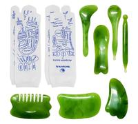 Akupressursocken für Füße, 2 Stück, 7 Massagestab, Akupressursocken für Frauen, Akupunkturpunktkarte, Akupressursockenüberzug