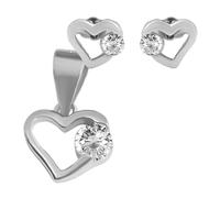 Akzent 925 Sterling Silber Schmuckset für Damen, Hochwertig & Hautverträglich