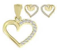 Akzent 925 Sterling Silber Schmuckset für Damen, Hochwertig & Hautverträglich