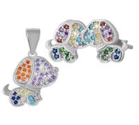 Akzent 925 Sterling Silber Schmuckset für Damen, Hochwertig & Hautverträglich