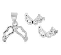 Akzent 925 Sterling Silber Schmuckset für Damen, Hochwertig & Hautverträglich