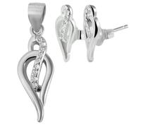 Akzent 925 Sterling Silber Schmuckset für Damen, Hochwertig & Hautverträglich